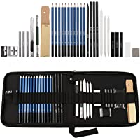Lapices de Dibujo Artístico- Lypumso Set de Lápices Profesional del Artista y Bosquejo Carbón Grafito Sticks- Lápices de…